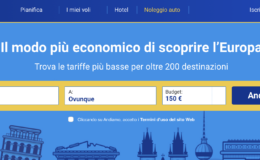 Trova voli economici in base alla tua disponibilità economica: la proposta di Ryanair